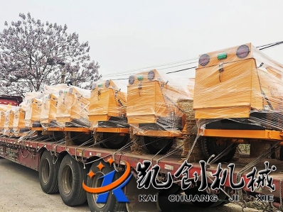 树枝破碎机发货现场