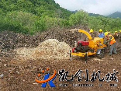 四川树枝破碎机生产现场