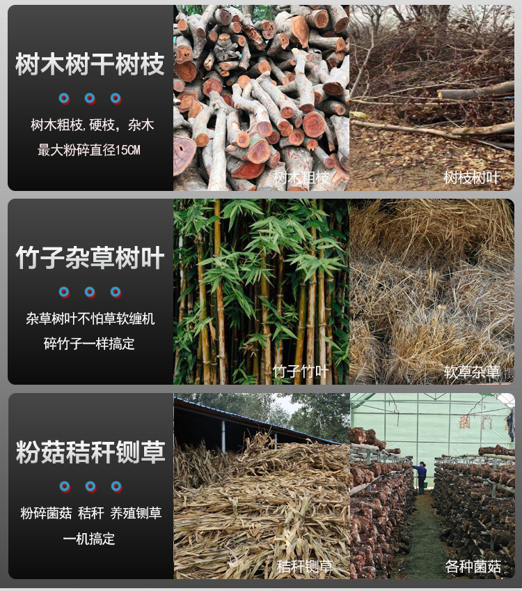 大型树枝粉碎机